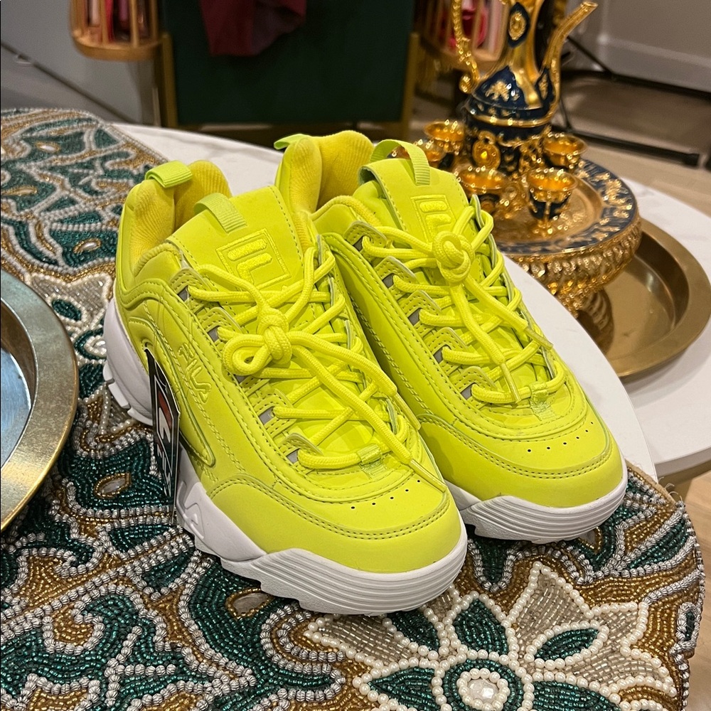 Fila Women's Bright Yellow Sneakers